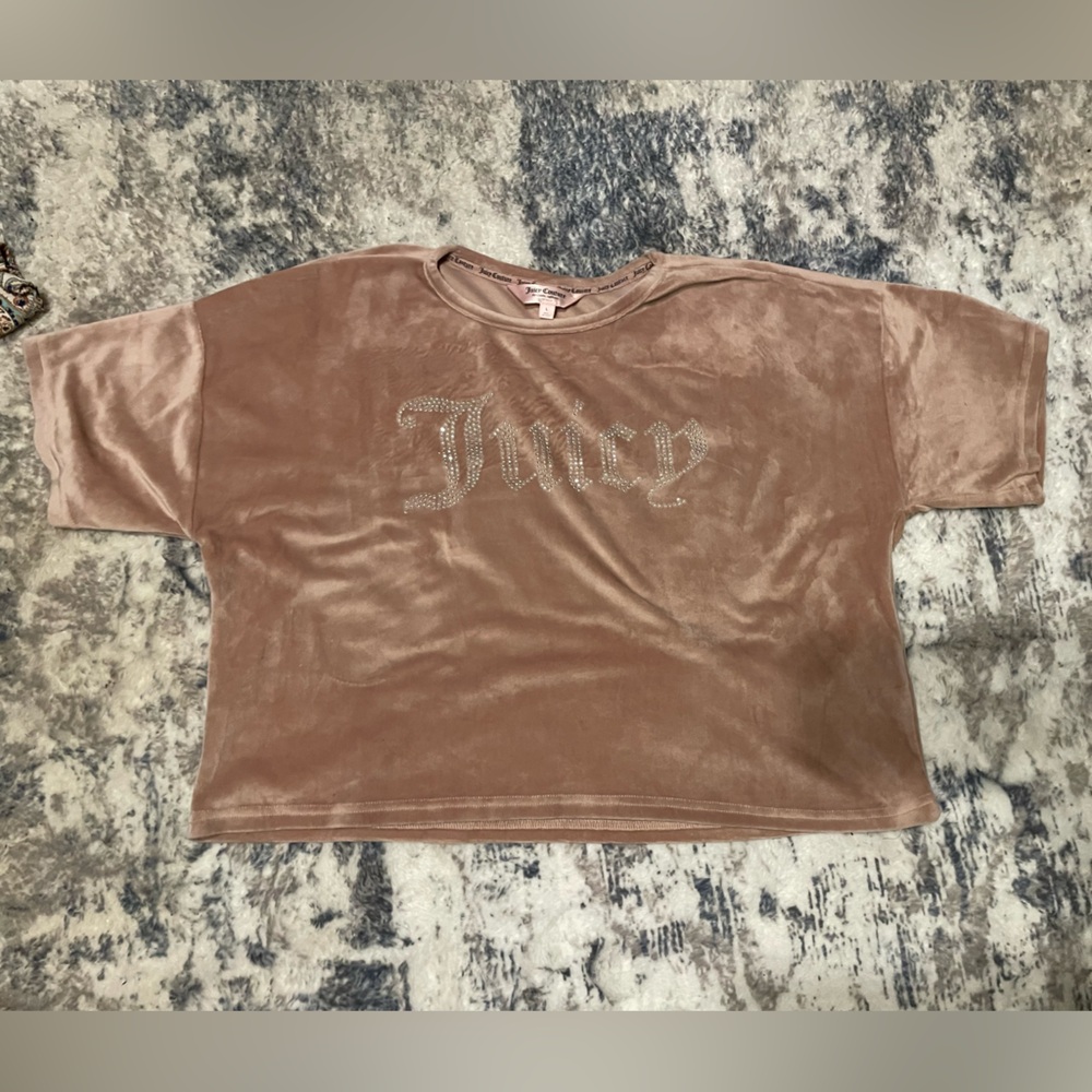 Juicy Couture Pink Velvet Pajama Top